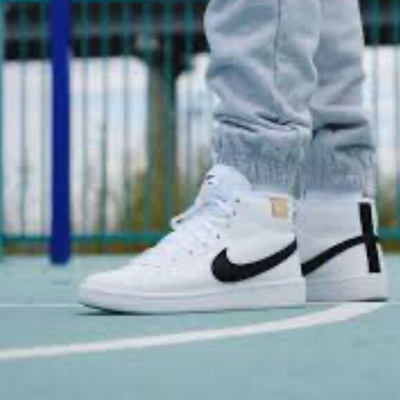 Nike Court Royale 2 Mid White Onyx Men's Shoes Size 9.5 - Picture 2 of 13